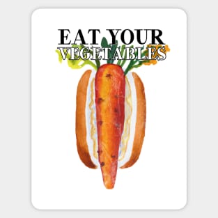 Eat Your Vegetables Carrot Sticker